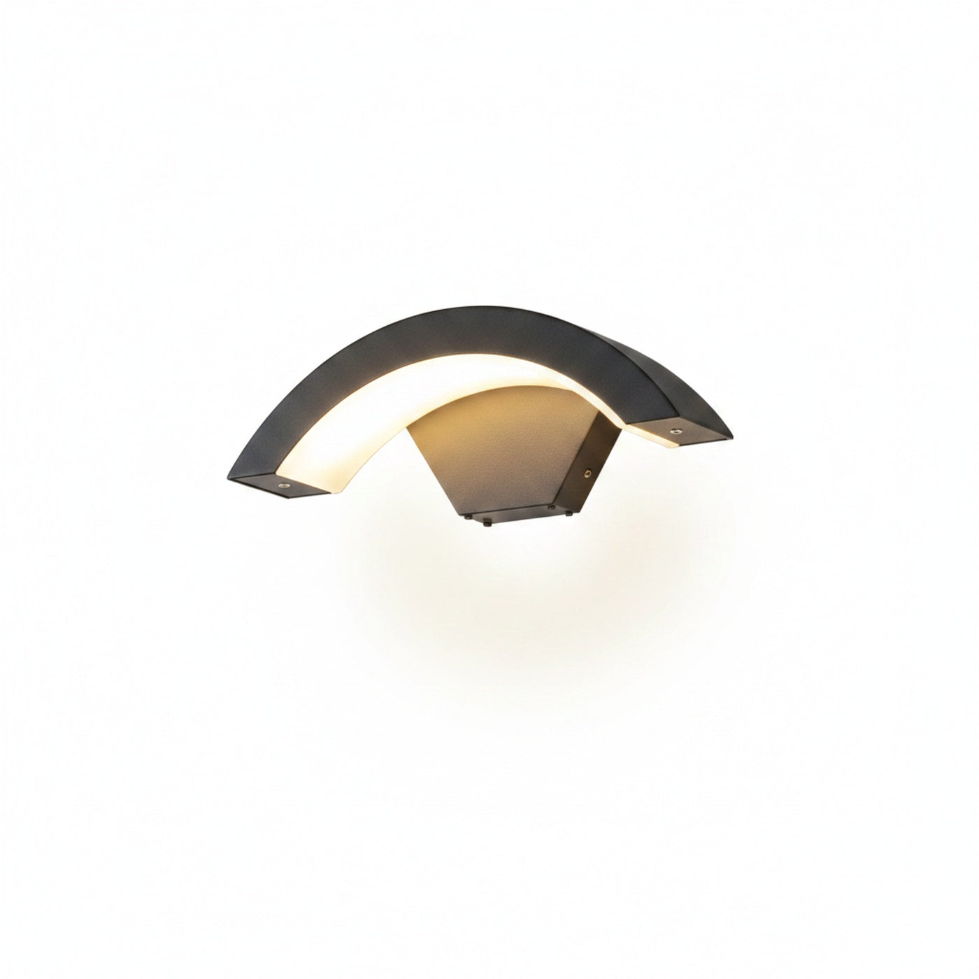 Outdoor Wall Lamp Modern with Arch LED Design for Exterior Use