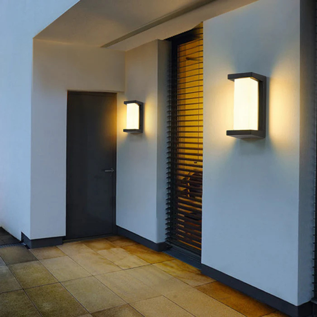Outdoor Wall Lamp Modern with Motion Sensor and Integrated LED