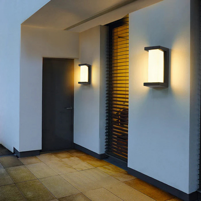 Outdoor Wall Lamp Modern with Motion Sensor and Integrated LED
