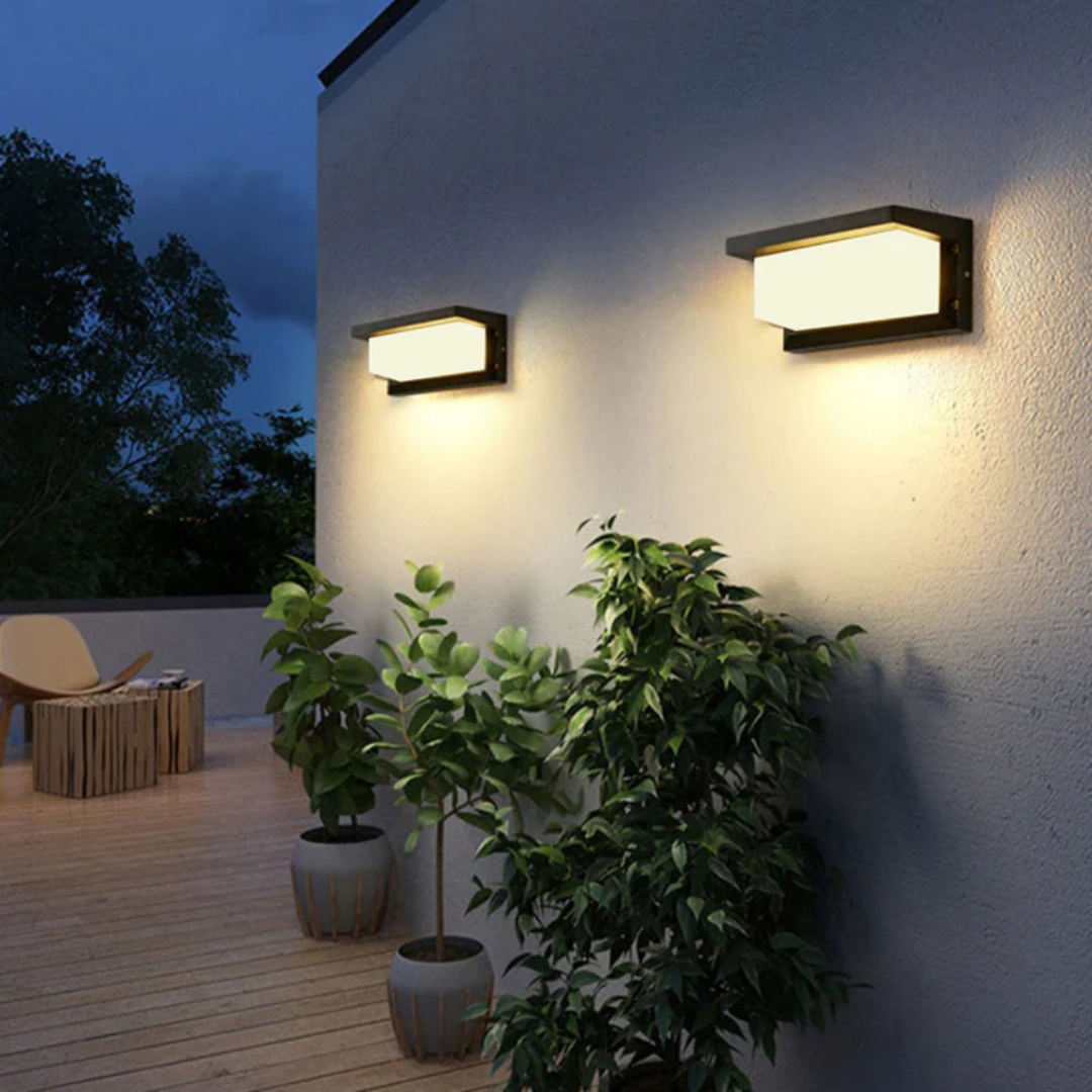 Outdoor Wall Lamp Modern with Motion Sensor and Integrated LED