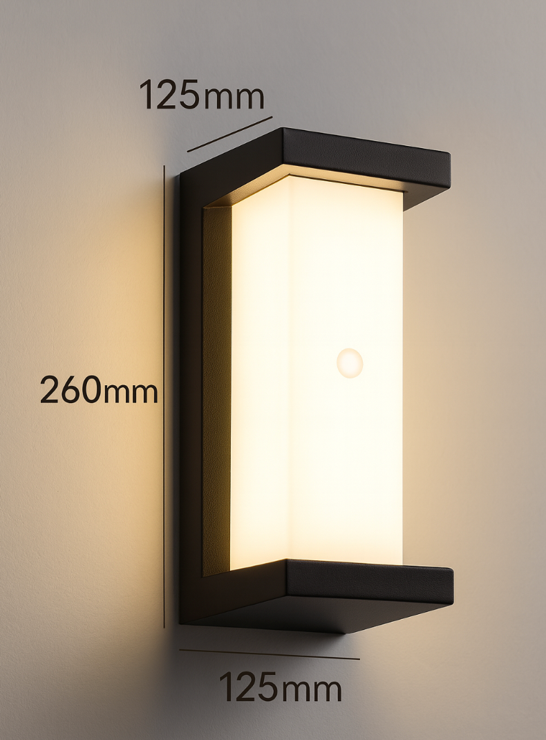 Outdoor Wall Lamp Modern with Motion Sensor and Integrated LED