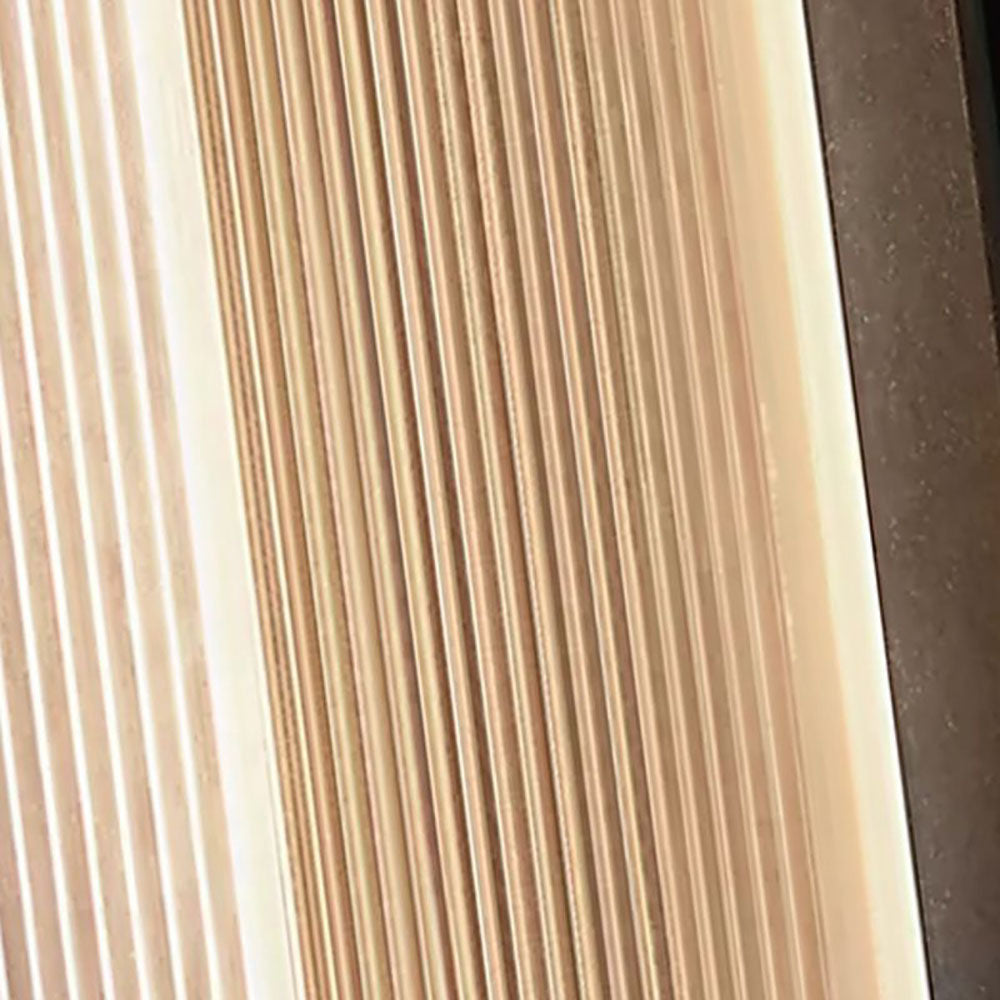 Outdoor Wall Lamp Modern with Ribbed Acrylic Panel for Patio and Facade