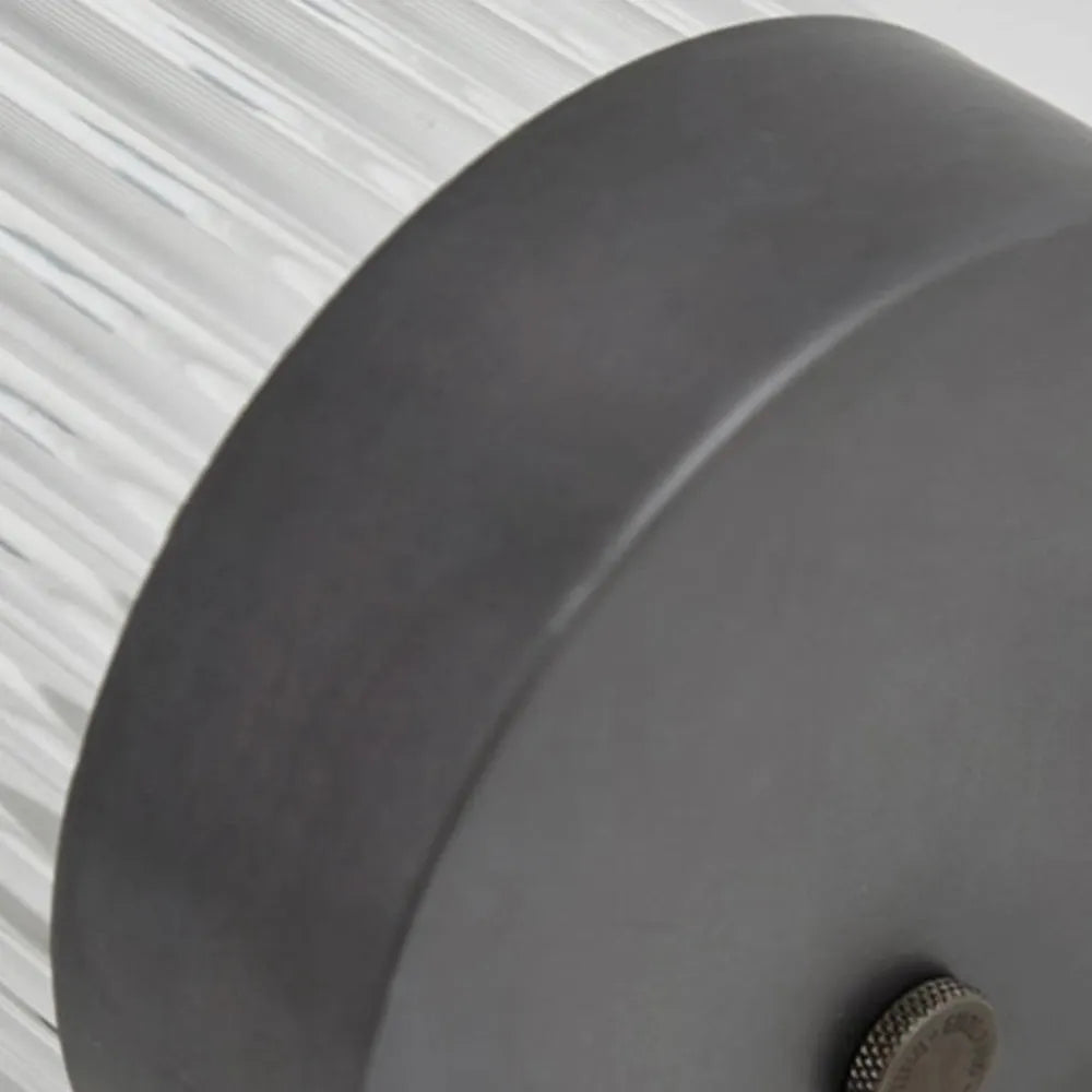 Outdoor Wall Lamp Modern with Ribbed Glass Tube Shade and IP65 Rating