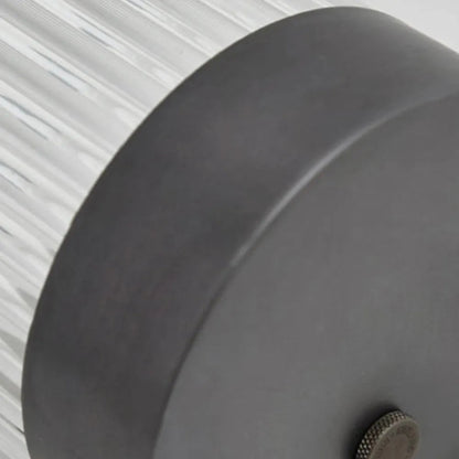 Outdoor Wall Lamp Modern with Ribbed Glass Tube Shade and IP65 Rating