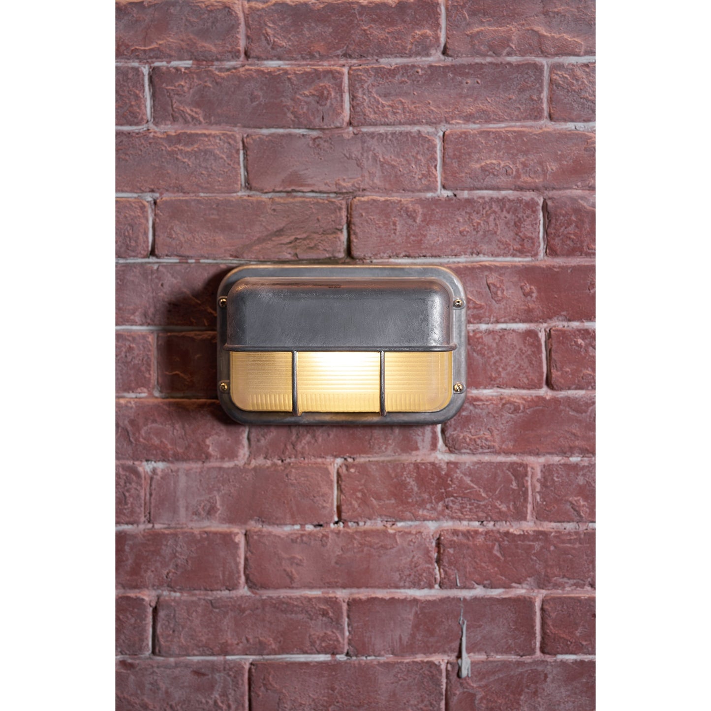 Outdoor Wall Lamp Nautical Industrial Bulkhead with Opaque Glass Diffuser