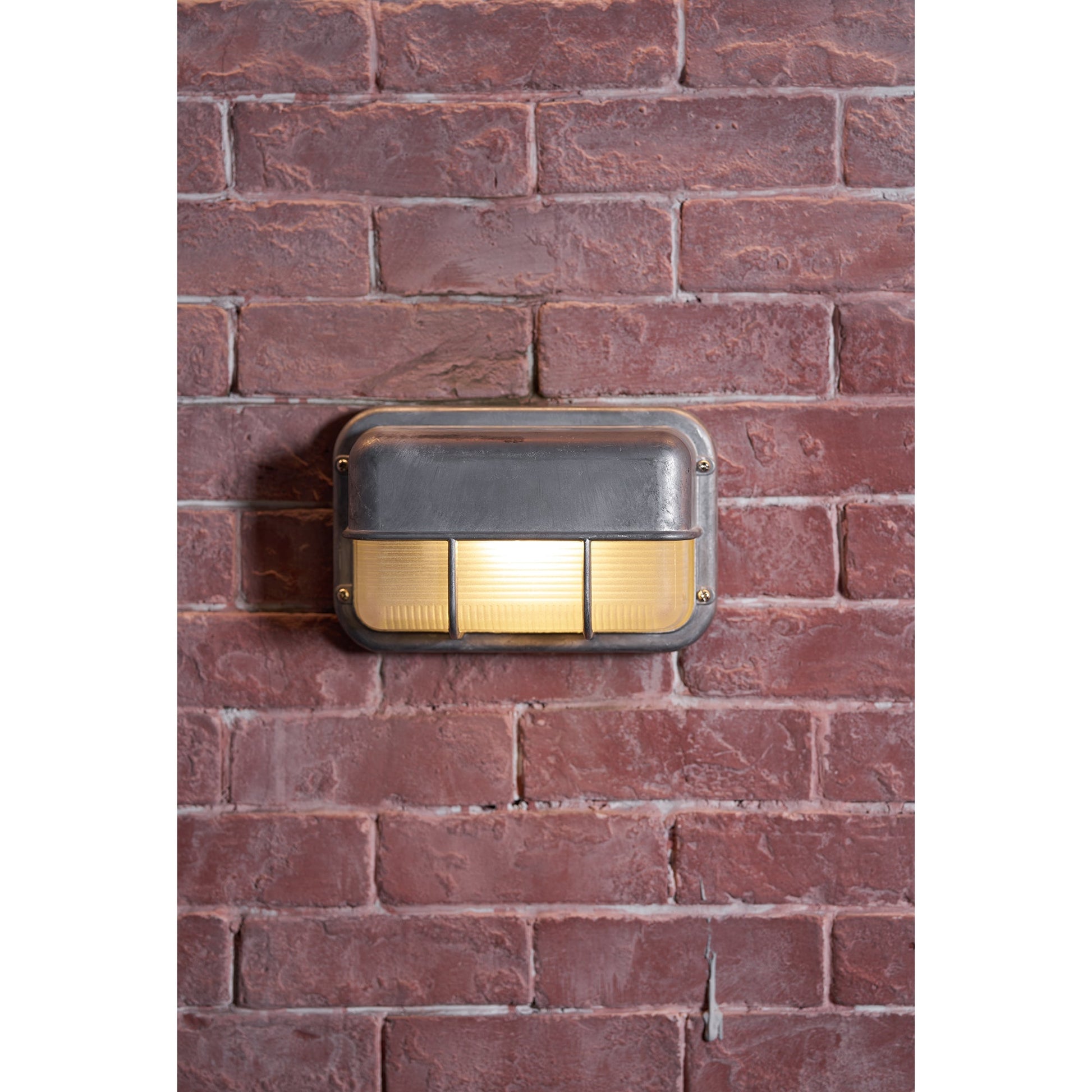 Outdoor Wall Lamp Nautical Industrial Bulkhead with Opaque Glass Diffuser