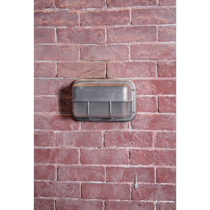 Outdoor Wall Lamp Nautical Industrial Bulkhead with Opaque Glass Diffuser