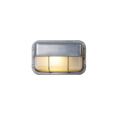Outdoor Wall Lamp Nautical Industrial Bulkhead with Opaque Glass Diffuser