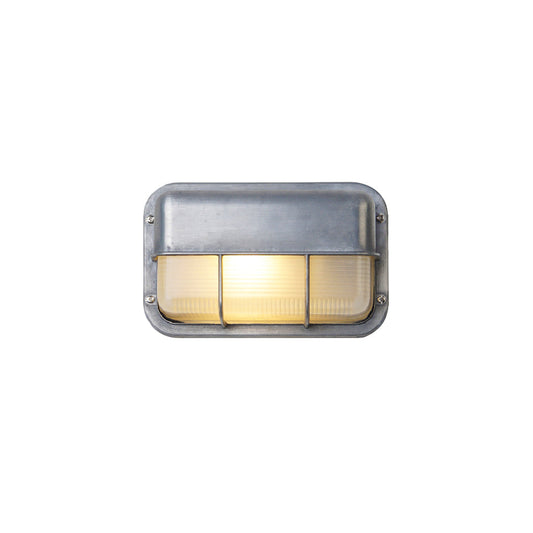 Outdoor Wall Lamp Nautical Industrial Bulkhead with Opaque Glass Diffuser