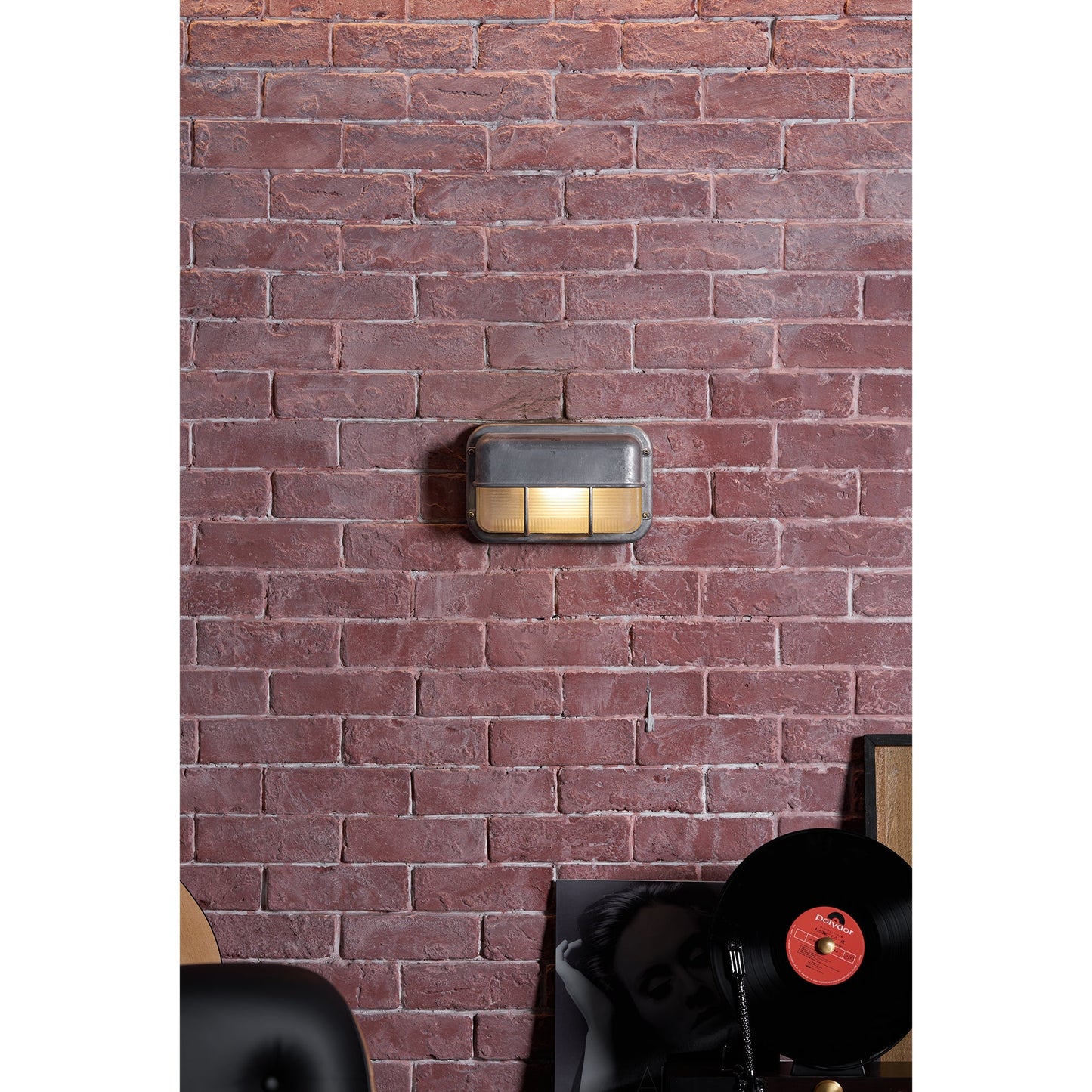 Outdoor Wall Lamp Nautical Industrial Bulkhead with Opaque Glass Diffuser