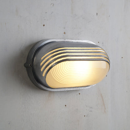 Outdoor Wall Lamp Nautical Industrial Bulkhead with Opaque Glass Diffuser