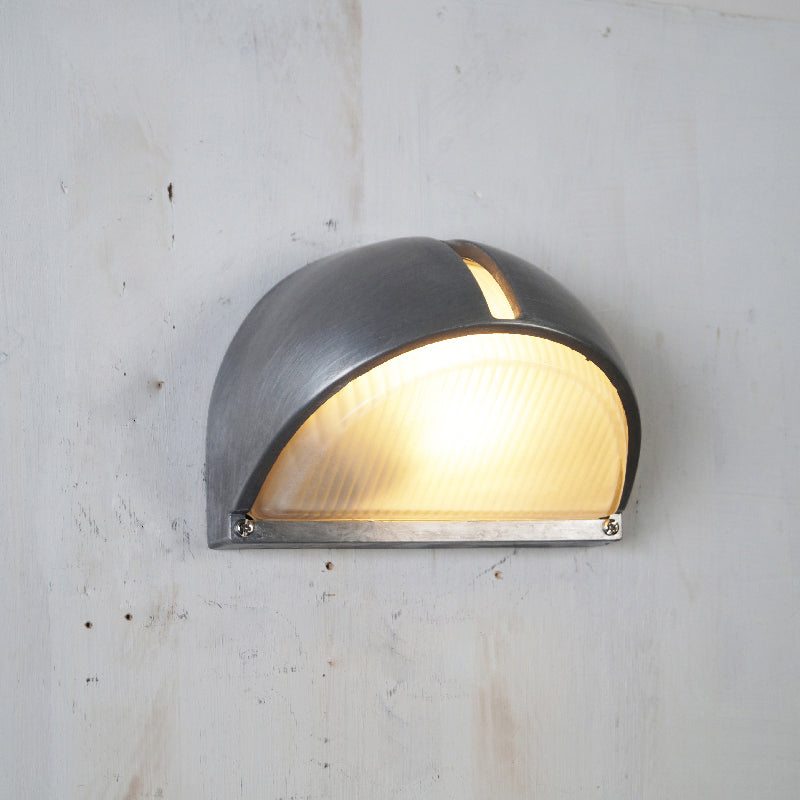 Outdoor Wall Lamp Nautical Industrial Bulkhead with Opaque Glass Diffuser