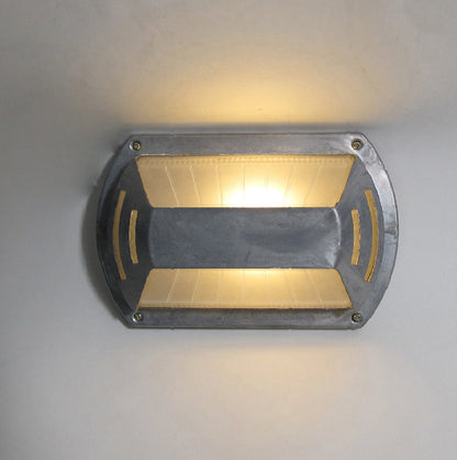 Outdoor Wall Lamp Nautical Industrial Bulkhead with Opaque Glass Diffuser