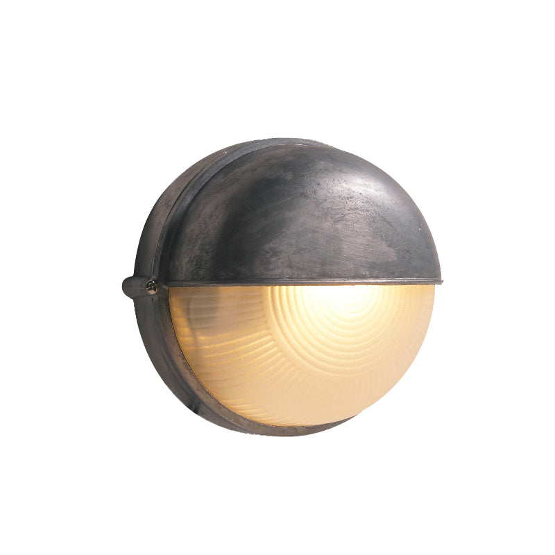 Outdoor Wall Lamp Nautical Industrial Bulkhead with Opaque Glass Diffuser