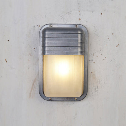 Outdoor Wall Lamp Nautical Industrial Bulkhead with Opaque Glass Diffuser
