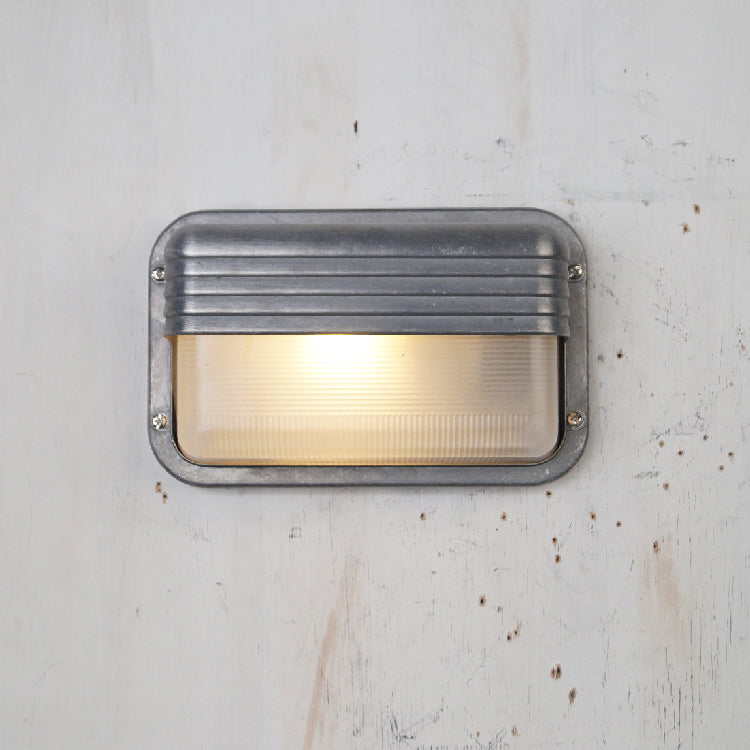 Outdoor Wall Lamp Nautical Industrial Bulkhead with Opaque Glass Diffuser