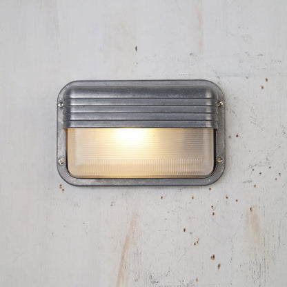 Outdoor Wall Lamp Nautical Industrial Bulkhead with Opaque Glass Diffuser