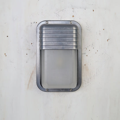 Outdoor Wall Lamp Nautical Industrial Bulkhead with Opaque Glass Diffuser