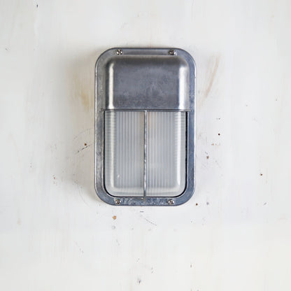 Outdoor Wall Lamp Nautical Industrial Bulkhead with Opaque Glass Diffuser