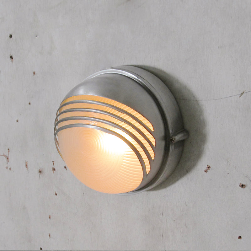 Outdoor Wall Lamp Nautical Industrial Bulkhead with Opaque Glass Diffuser