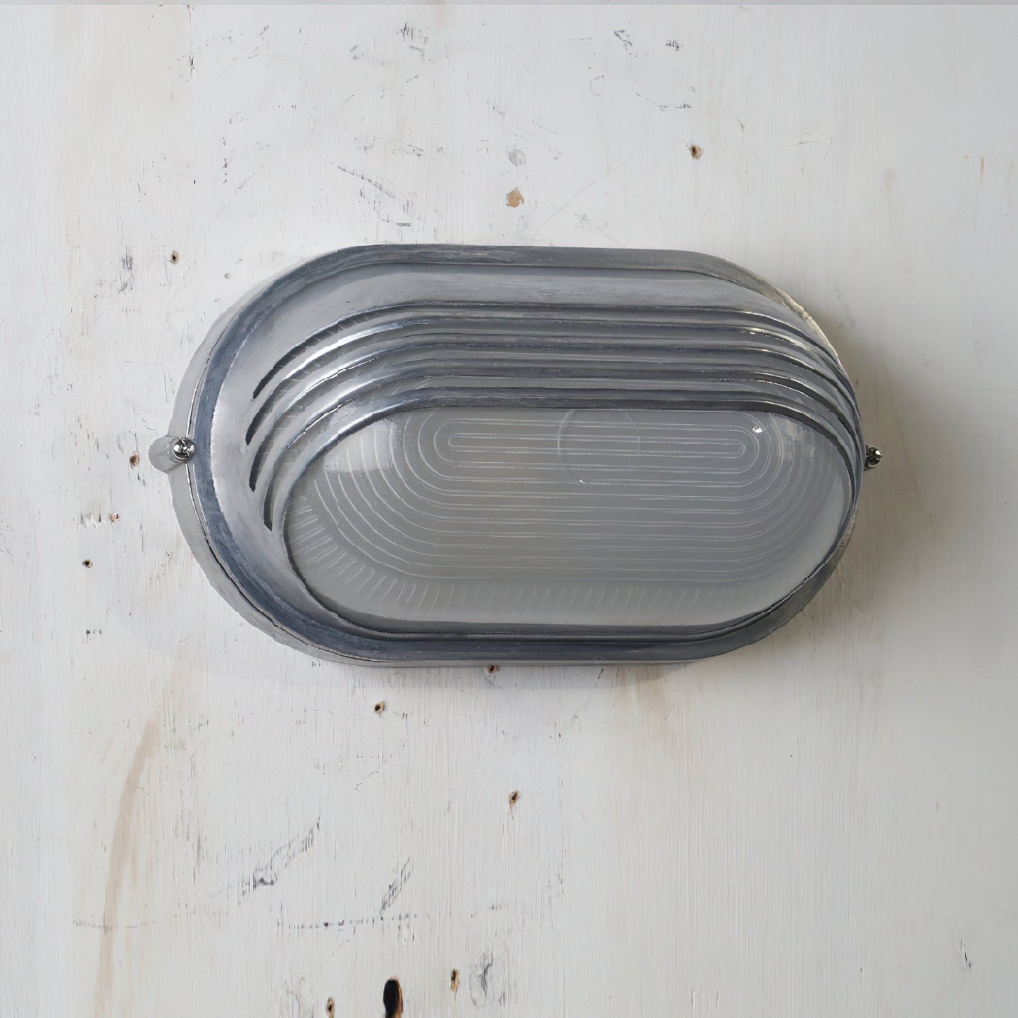Outdoor Wall Lamp Nautical Industrial Bulkhead with Opaque Glass Diffuser