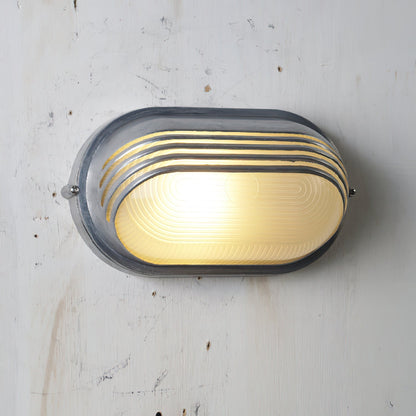 Outdoor Wall Lamp Nautical Industrial Bulkhead with Opaque Glass Diffuser