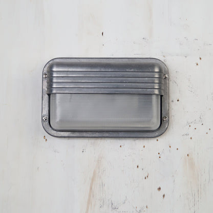 Outdoor Wall Lamp Nautical Industrial Bulkhead with Opaque Glass Diffuser