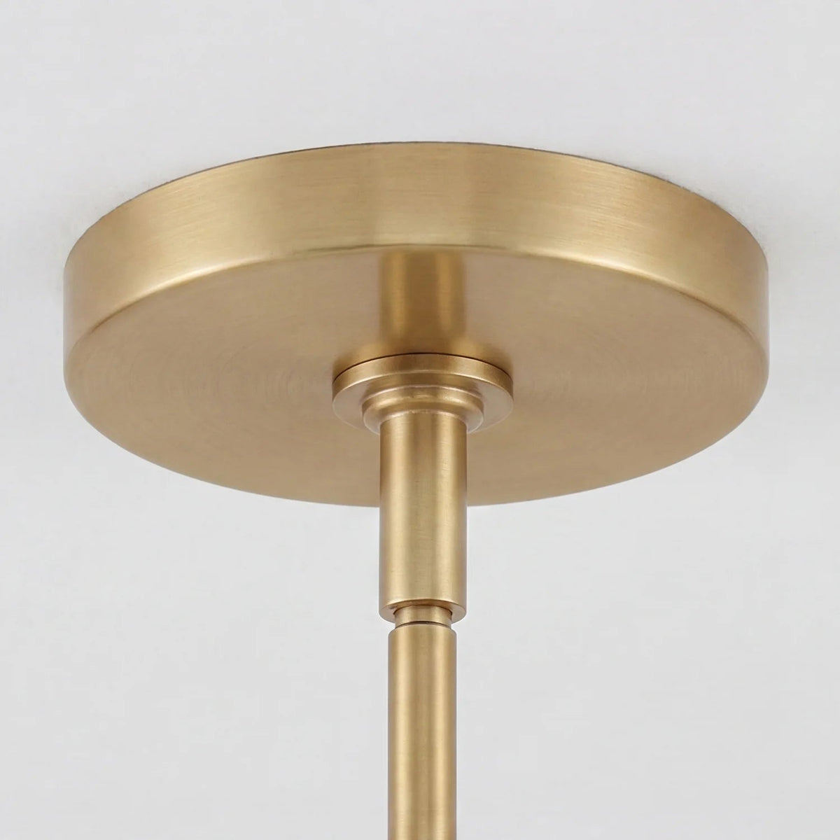 Pendant Lamp Farmhouse with Ribbed Glass Shade and Brass Finish