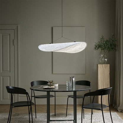 Pendant Lamp Minimalist Cloud Shape with Integrated LED and Adjustable Height