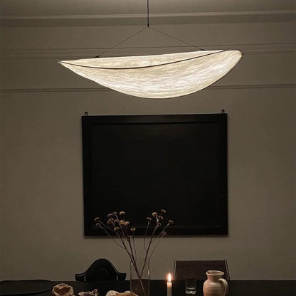 Pendant Lamp Minimalist Cloud Shape with Integrated LED and Adjustable Height