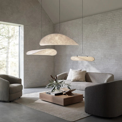 Pendant Lamp Minimalist Cloud Shape with Integrated LED and Adjustable Height