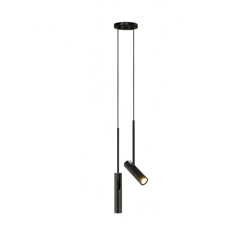 Pendant Lamp Minimalist Cylinder Spotlight with Adjustable Height
