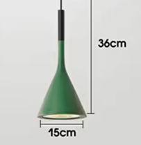 Pendant Lamp Minimalist with Cone Shade and Adjustable Cord