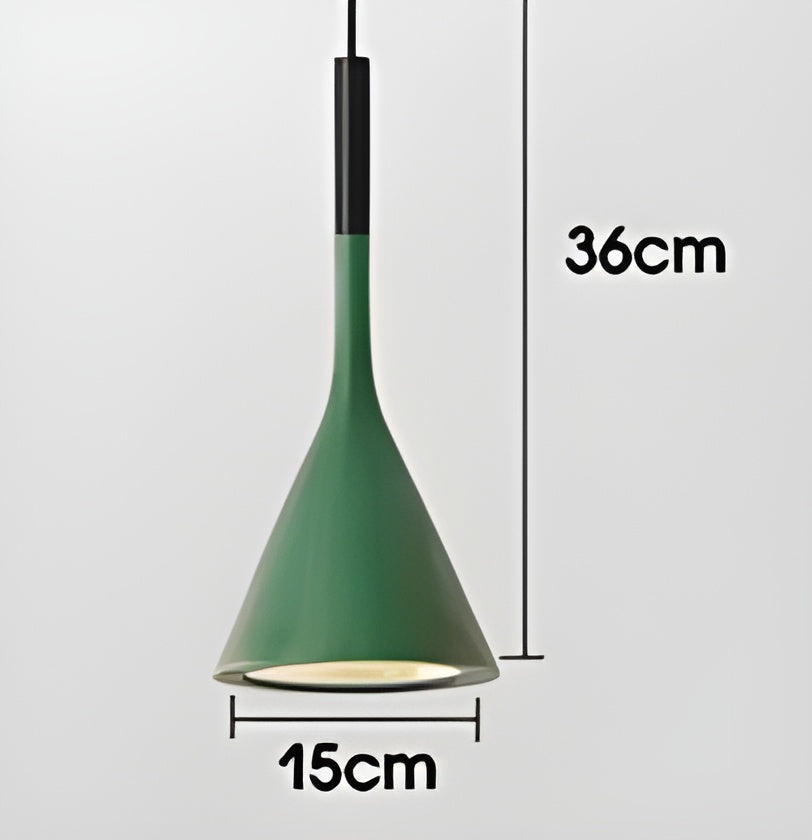 Pendant Lamp Minimalist with Cone Shade and Adjustable Cord
