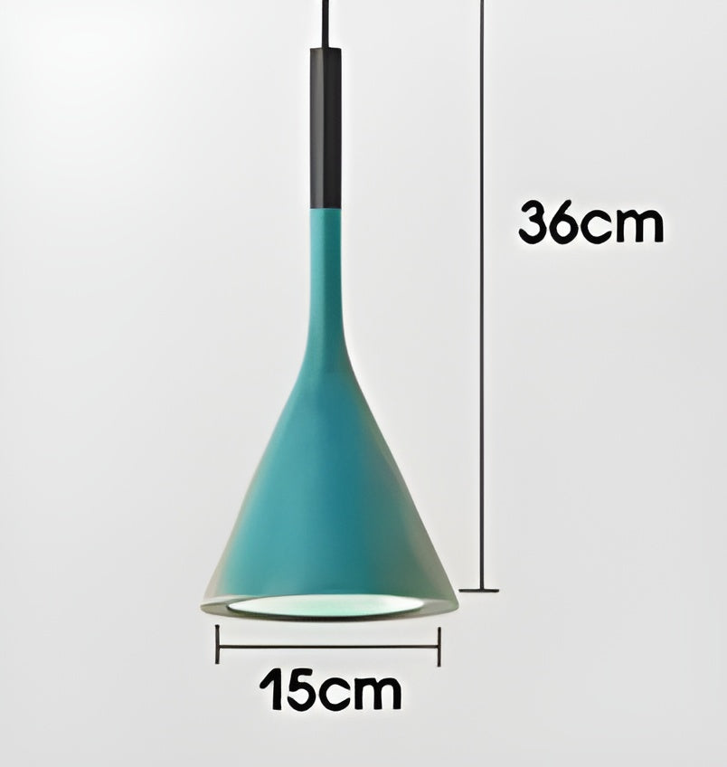 Pendant Lamp Minimalist with Cone Shade and Adjustable Cord
