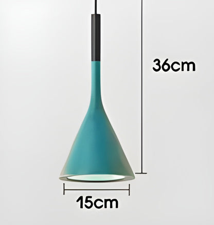 Pendant Lamp Minimalist with Cone Shade and Adjustable Cord