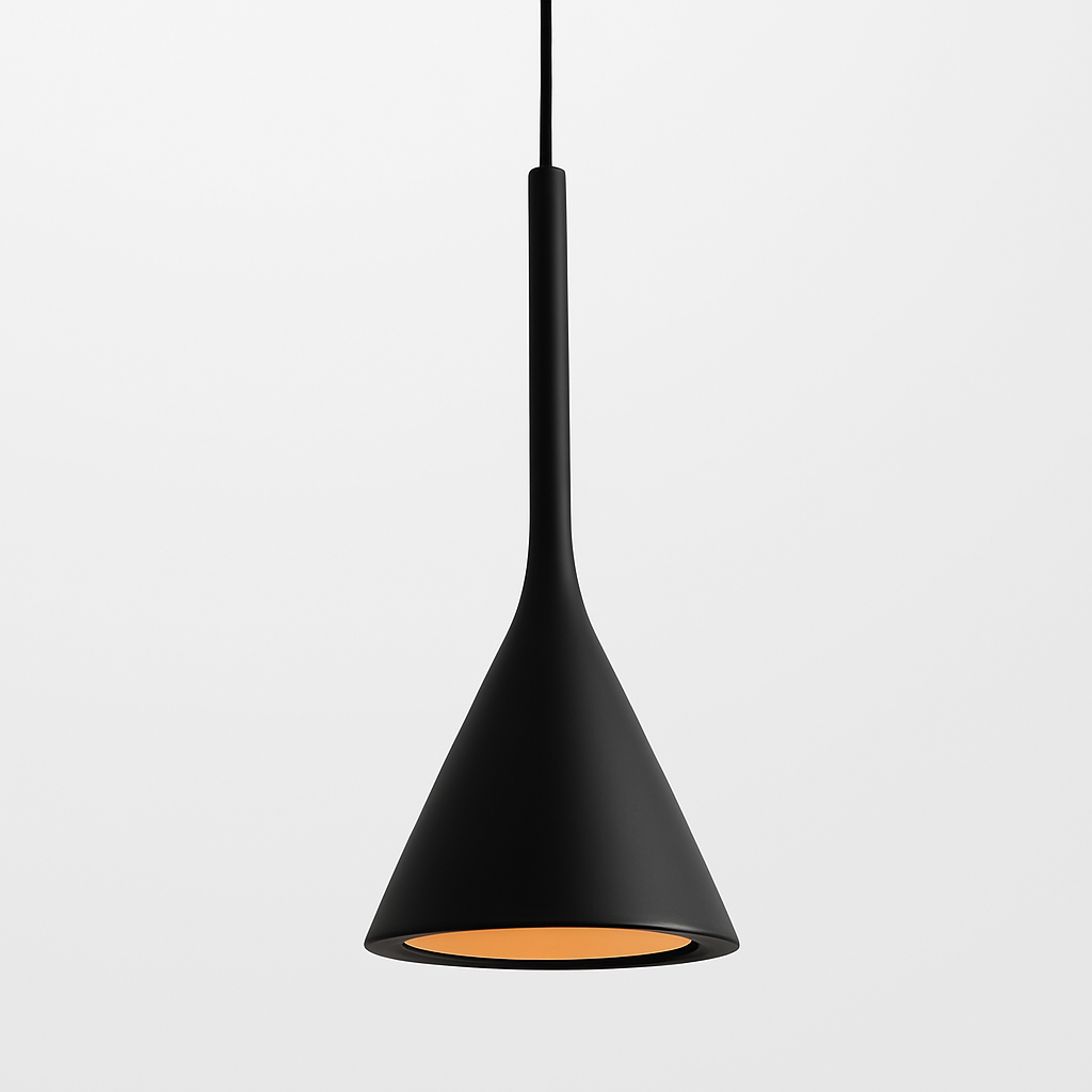 Pendant Lamp Minimalist with Cone Shade and Adjustable Cord