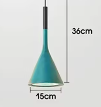Pendant Lamp Minimalist with Cone Shade and Adjustable Cord