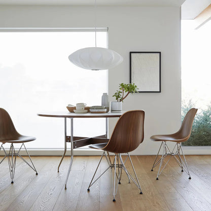 Pendant Lamp Minimalist with Saucer-Shaped Fabric Shade