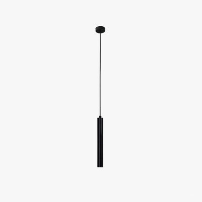 Pendant Lamp Minimalist with Slim Cylinder Shade and Hardwired LED