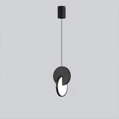 Pendant Lamp Modern Art Deco with Double Circle Design
