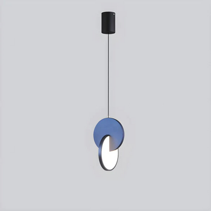 Pendant Lamp Modern Art Deco with Double Circle Design