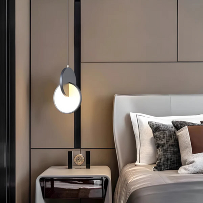Pendant Lamp Modern Art Deco with Double Circle Design