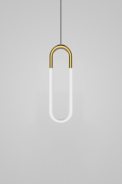 Pendant Lamp Modern Art Deco with U-Shaped LED Loop and Adjustable Wire