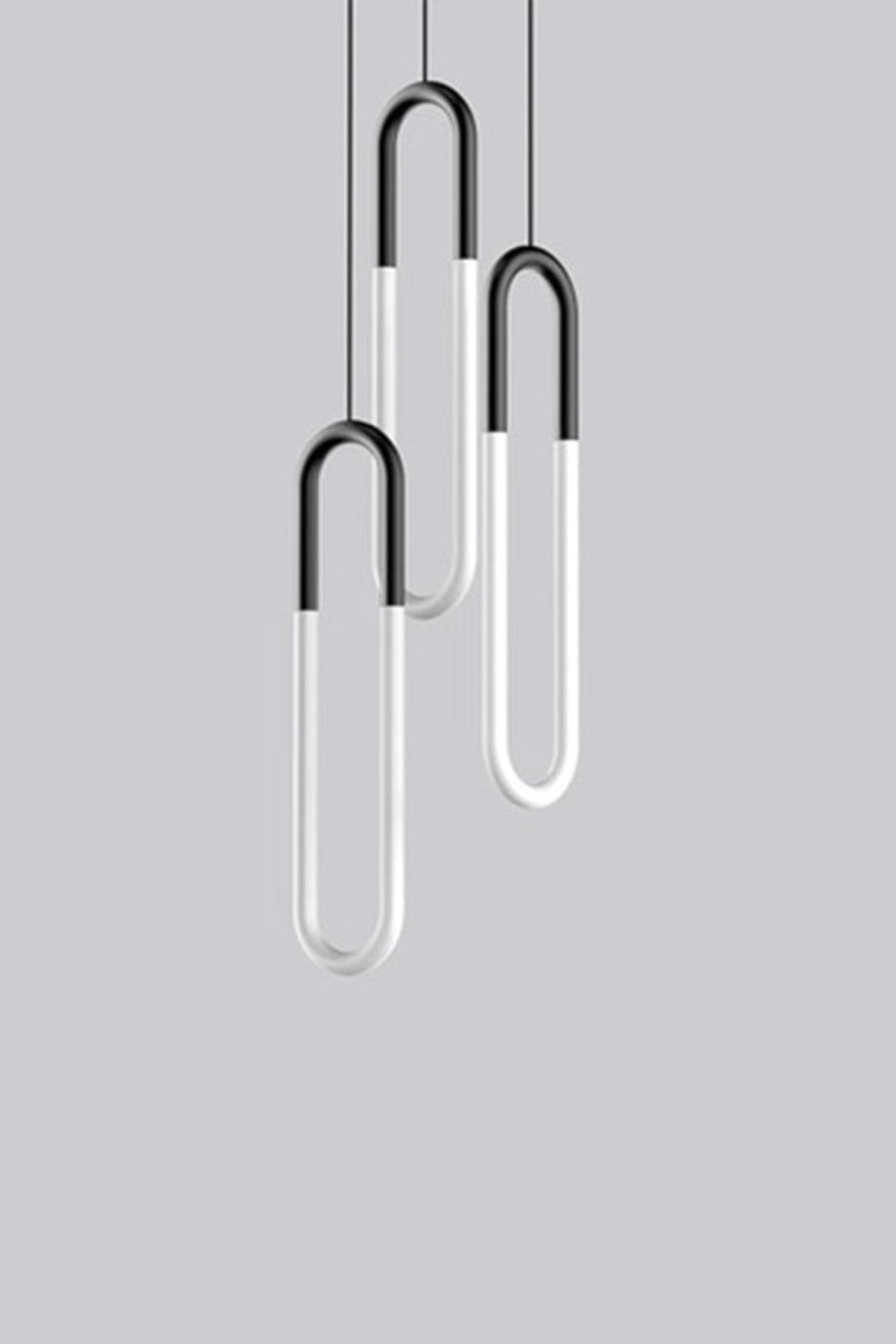 Pendant Lamp Modern Art Deco with U-Shaped LED Loop and Adjustable Wire