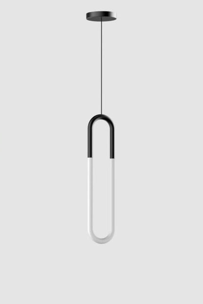 Pendant Lamp Modern Art Deco with U-Shaped LED Loop and Adjustable Wire