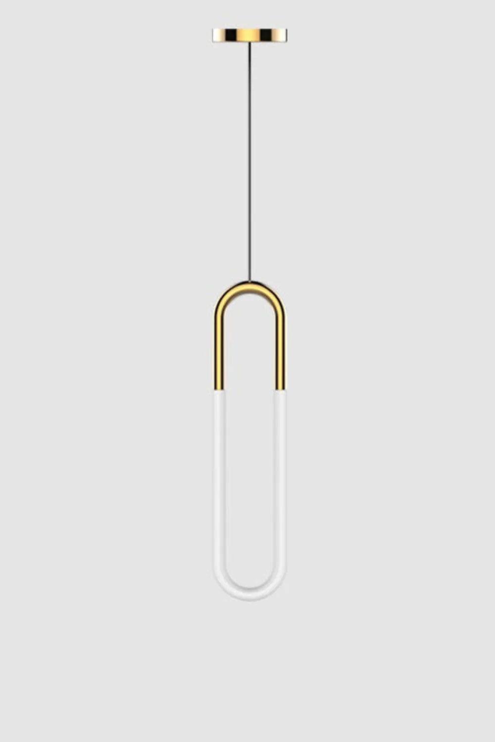 Pendant Lamp Modern Art Deco with U-Shaped LED Loop and Adjustable Wire