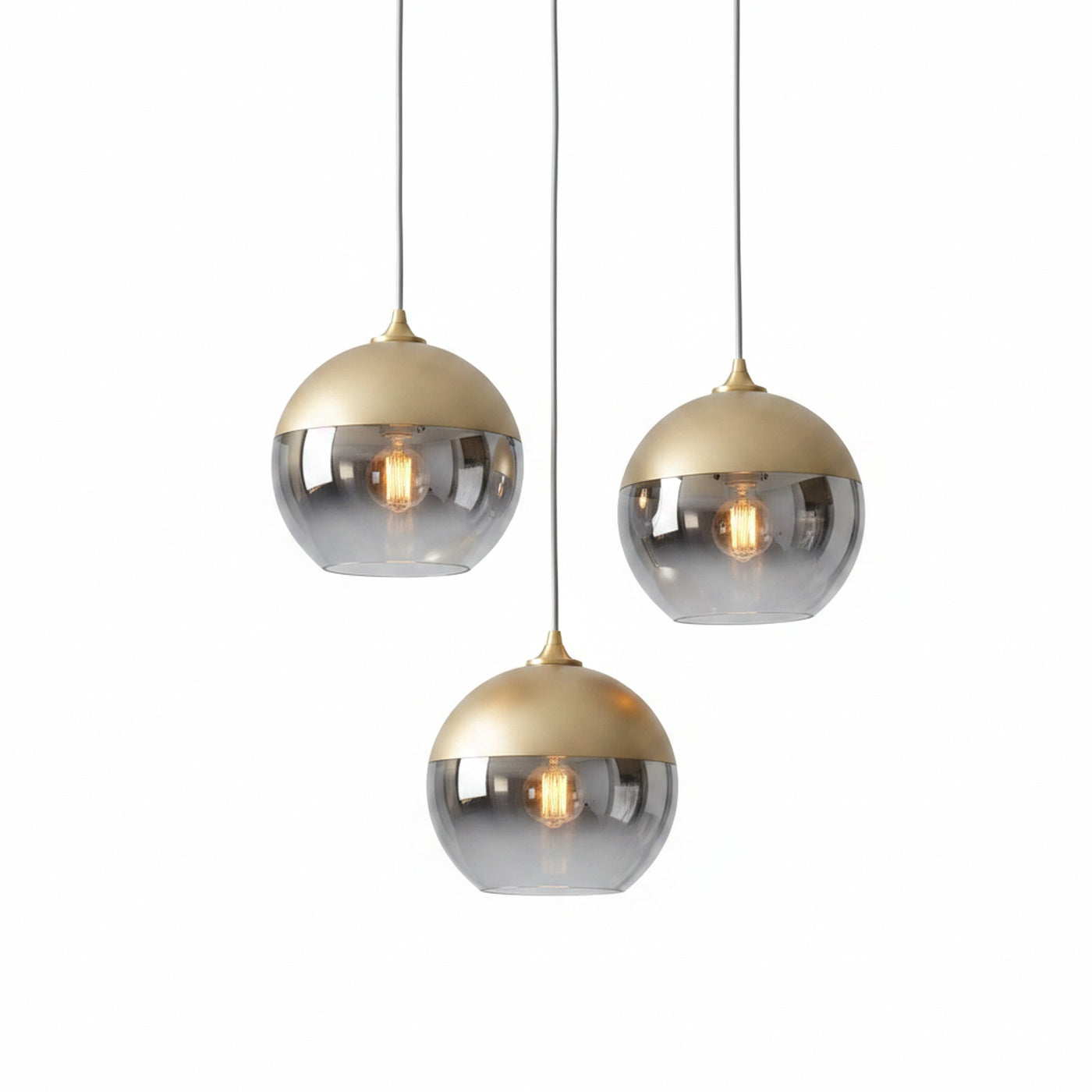 Pendant Lamp Modern Globe with Gradient Glass Shade