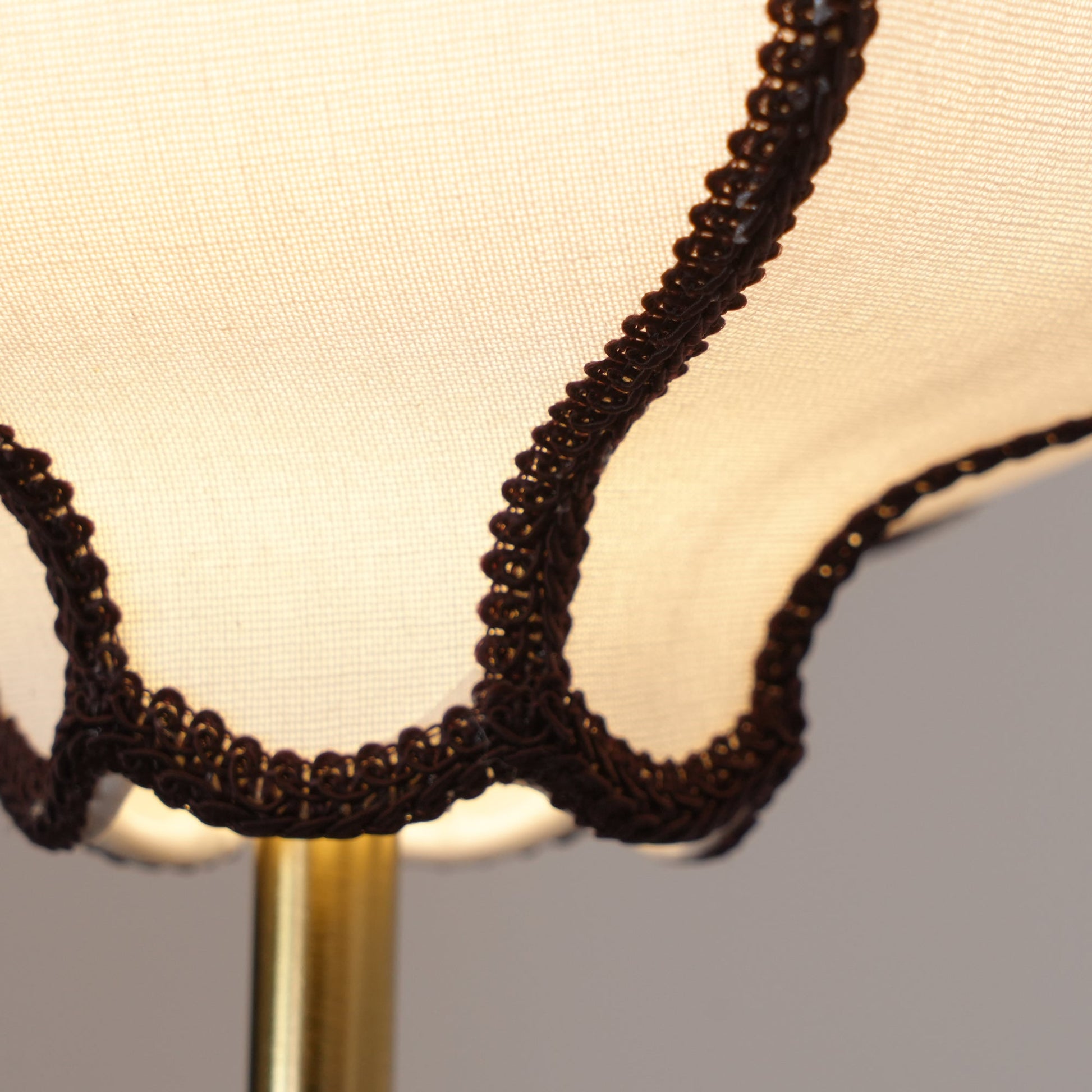 Pendant Lamp Modern Lantern Fabric Shade with Wood Accents