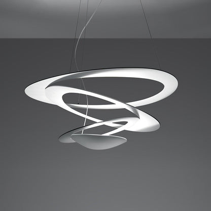 Pendant Lamp Modern Spiral Ring Design with Adjustable Suspension Cable